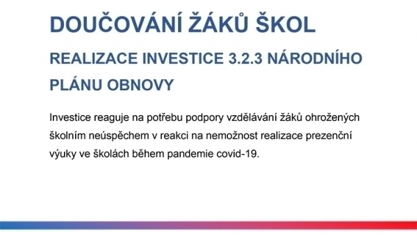 Komunikace a publicita – Doučování žáků škol